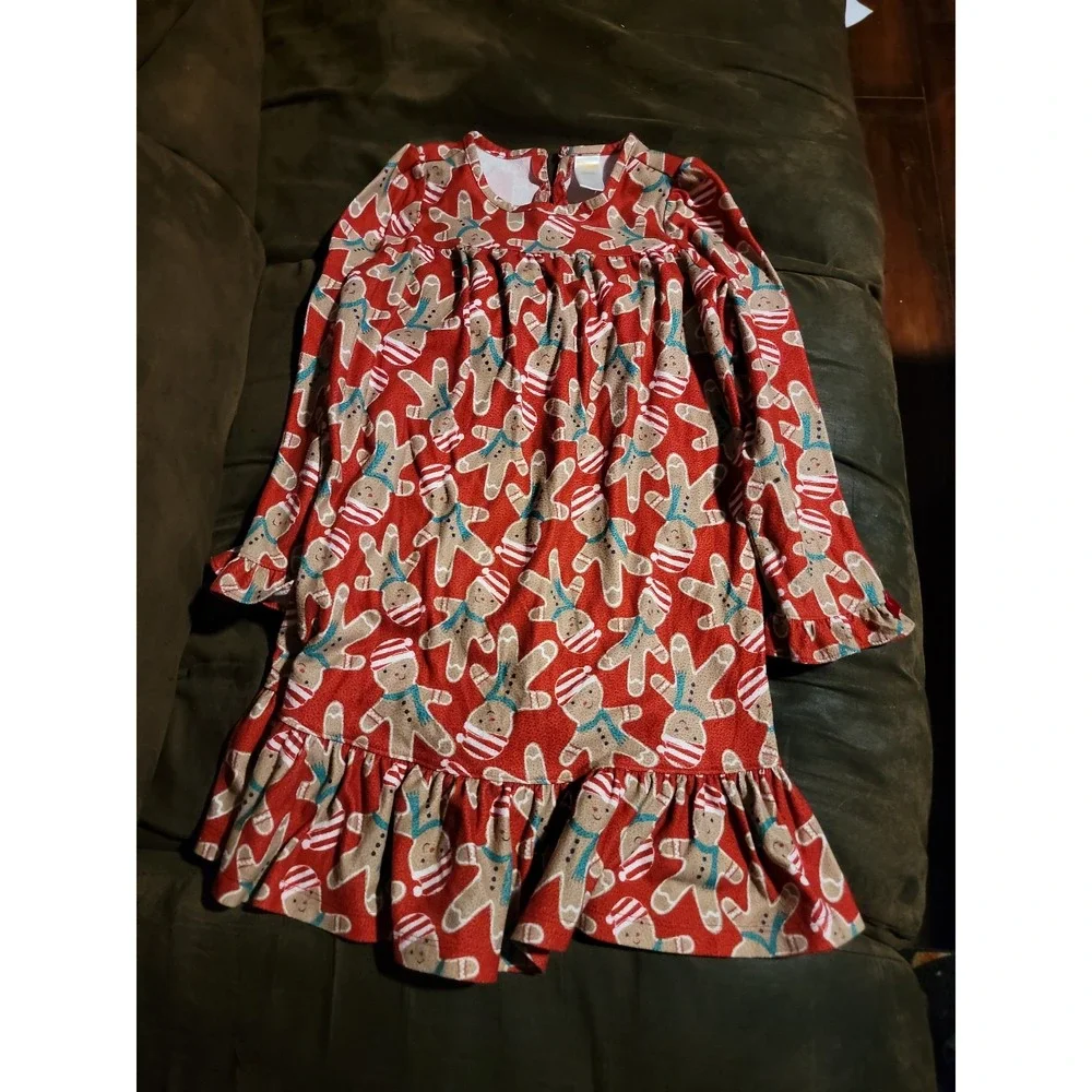 Gymboree outlet Christmas gingerbread men nightgown size 7‎ 8